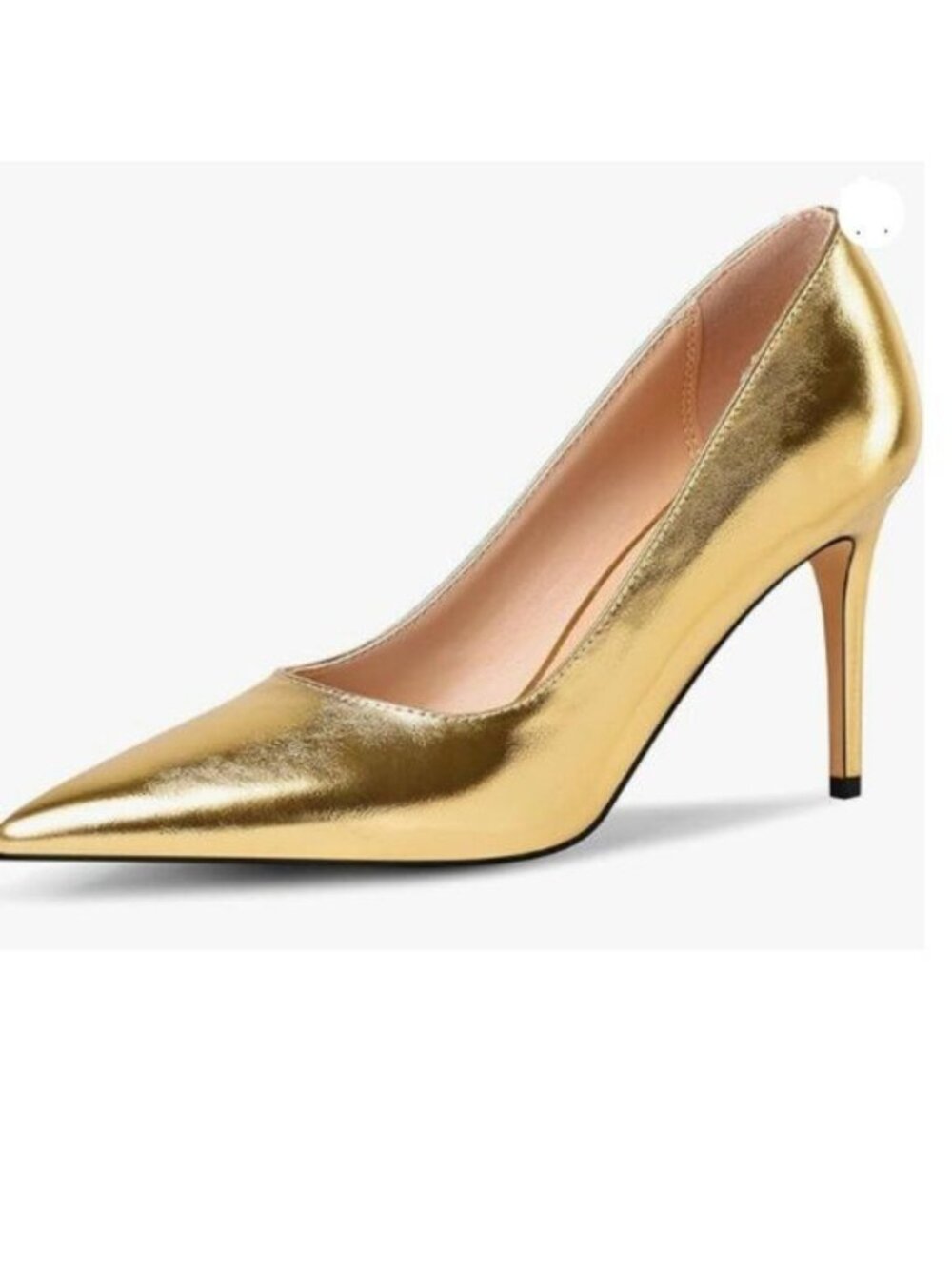 Multicolor Pumps for Women,Pointed-Toe High Heels Dress Wedding Office Pump Gold